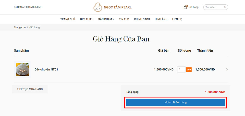 Hướng dẫn mua hàng Ngọc Tâm Pearl